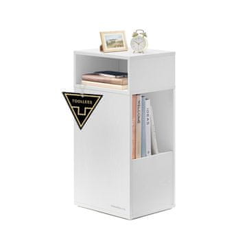 Songmics Noćni ormarić 30x25x594 cm Bijeli