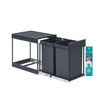 Songmics Kanta za kuhinjski otpad 486x324x44 cm Siva