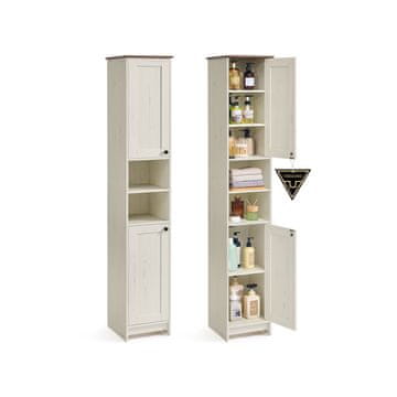 Songmics Kupaonska ormarić 30x30x170 cm Bijela