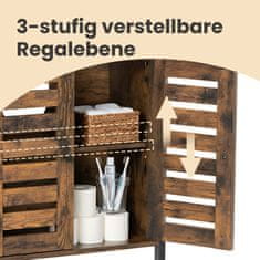 Songmics Kupaonska ormarić 60x30x60 cm smeđa