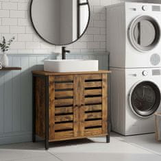 Songmics Kupaonska ormarić 60x30x60 cm smeđa