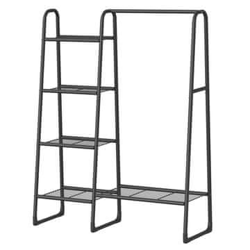 Songmics Stalak za odjeću 40x1017x1533 cm Crni