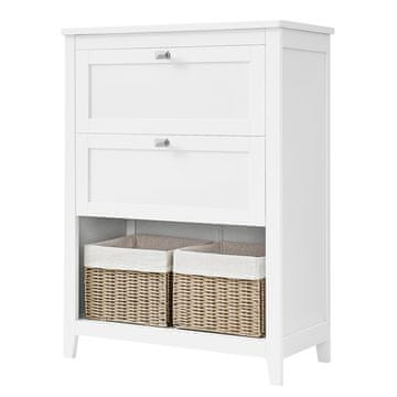 Songmics Kupaonska ormarić 30x60x80 cm Bijela