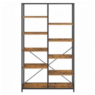 Songmics Knjigovod 5 razina 30x100x170 cm smeđa