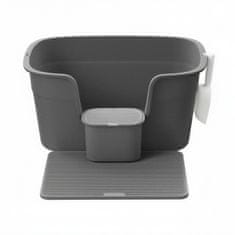 Songmics Kutija za pijesak za mačke ekstra velika 635x75x33 cm siva