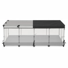 Songmics Kavez za male životinje 144x74x57 cm Bijeli