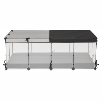 Songmics Kavez za male životinje 144x74x57 cm Bijeli