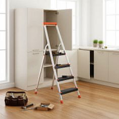 Songmics Skalamerda 4 stepenice 44x835x143 cm Crna