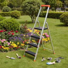 Songmics Skalamerda 4 stepenice 44x835x143 cm Crna