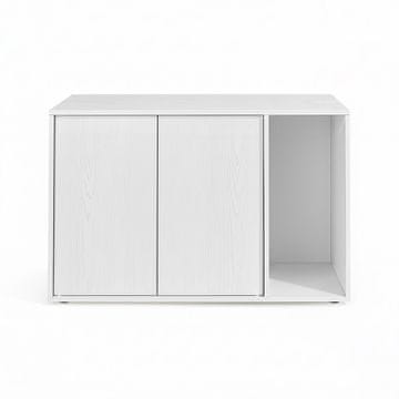 Songmics Ormarić za mačji pijesak 80x50x50 cm Bijeli