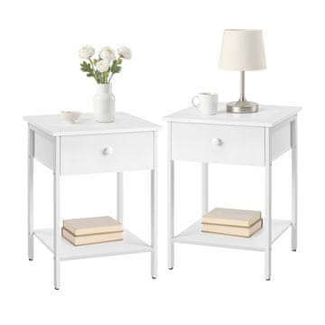 Songmics Noćni ormarić 40x40x55 cm smeđi