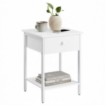 Songmics Noćni ormarić 40x40x55 cm smeđa crna