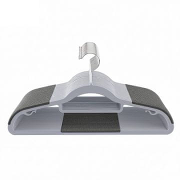 Songmics Vješalice za odjeću Set od 50 komada Srebrna Svijetlo siva Tamno siva