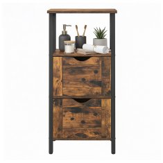 Songmics Kupaonska ormarić 37x30x80 cm smeđa