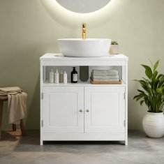 Songmics Kupaonska ormarić 60x30x60 cm Bijela