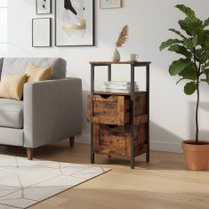 Songmics Kupaonska ormarić 37x30x80 cm smeđa