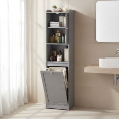 Songmics Kupaonska ormarić 40x40x170 cm Bijela