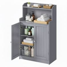 Songmics Kupaonska ormarić 30x60x100 cm Siva