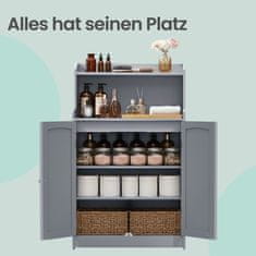 Songmics Kupaonska ormarić 30x60x100 cm Siva