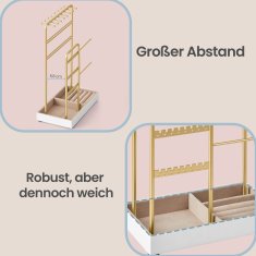 Songmics Stalak za nakit 115x196x308 cm Crni