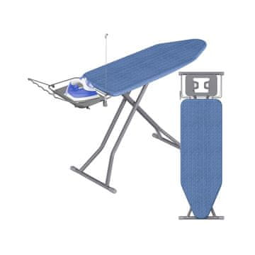 Songmics Daska za peglanje 122x38 cm Plavo-siva