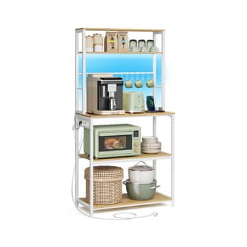 Songmics Kuhinjska polica 40x80x1684 cm smeđa