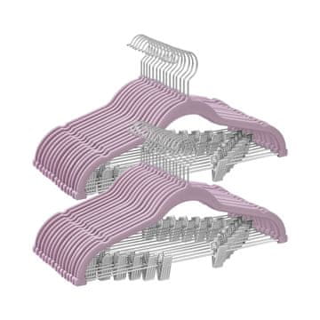 Songmics Set od 12 vješalica za hlače 425x235 cm bijele boje