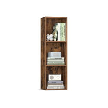 Songmics Knjigovodstveni regal 3 nivoa 24x30x948 cm smeđi