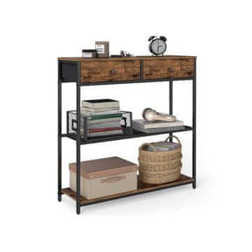 Songmics Konzolni stol 24x76x80 cm smeđi