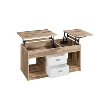 Songmics Stolić za kavu 50x100x48 cm smeđi