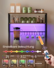 Songmics Kuhinjska polica 40x80x1684 cm smeđa