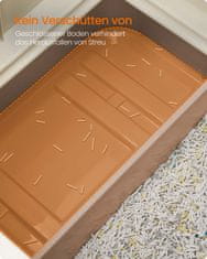 Songmics Kutija za pijesak za mačke 543x425x378 cm Bež