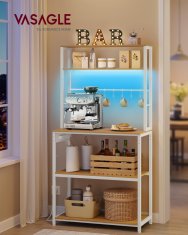 Songmics Kuhinjska polica 40x80x1684 cm smeđa