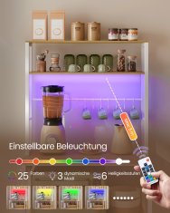 Songmics Kuhinjska polica 40x80x1684 cm smeđa