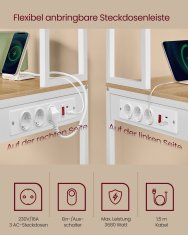 Songmics Kuhinjska polica 40x80x1684 cm smeđa