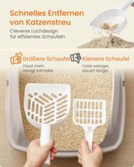 Songmics Kutija za pijesak za mačke 56x42x235 cm bež