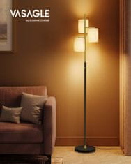 Songmics Podna lampa 29x29x173 cm Zlatna