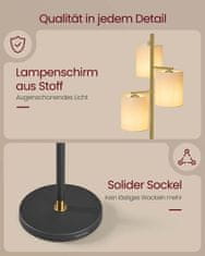 Songmics Podna lampa 29x29x173 cm Zlatna