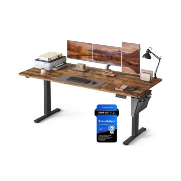 Songmics Visoko podesivi stol 180x80 cm smeđi