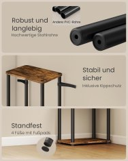 Songmics Polica s 5 razina 238x38x1734 cm smeđa