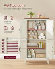 Songmics Kupaonska ormarić 30x60x110 cm Bijela