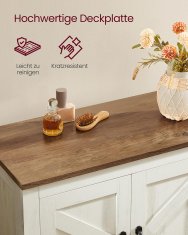 Songmics Kupaonska ormarić 30x60x110 cm Bijela