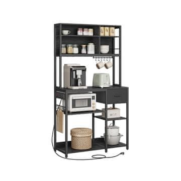 Songmics Kuhinjska polica 40x100x1804 cm siva