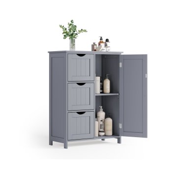 Songmics Ormarić za odlaganje 30x60x81 cm Sivi