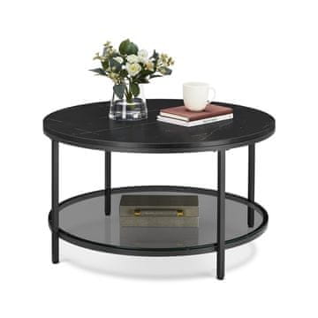 Songmics Stolić za kavu 80x46 cm Crni