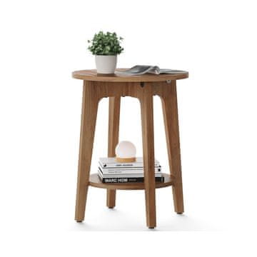 Songmics Bočni stol 40x50 cm smeđi