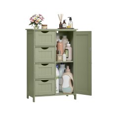Songmics Kupaonska ormarić 30x55x82 cm Zeleno