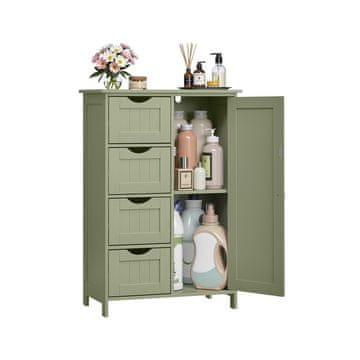 Songmics Kupaonska ormarić 30x55x82 cm Zeleno
