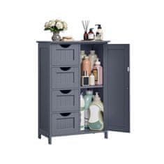 Songmics Kupaonska ormarić 30x55x82 cm Siva