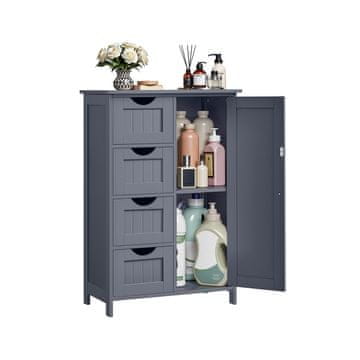 Songmics Kupaonska ormarić 30x55x82 cm Siva